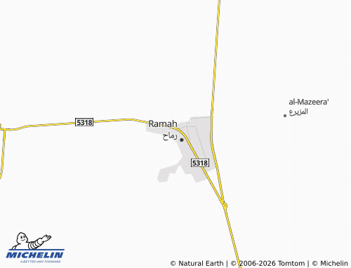 MICHELIN-Landkarte al-Ta'awun - ViaMichelin