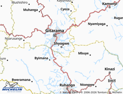 Mapa MICHELIN Shyogwe - ViaMichelin