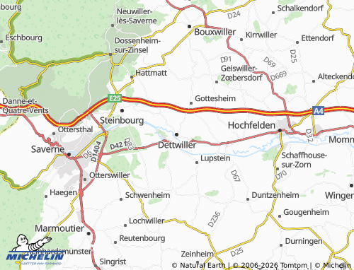 Mapa MICHELIN Dettwiller - ViaMichelin