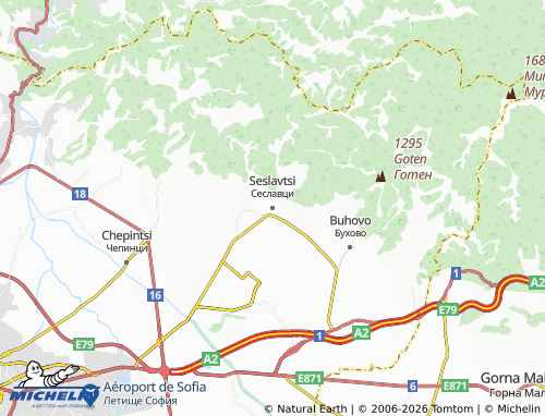 Kaart MICHELIN Seslavtsi - ViaMichelin