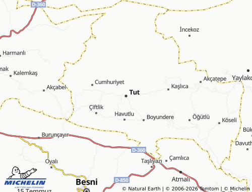 MICHELIN Tut map - ViaMichelin