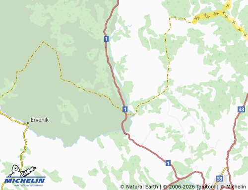 MICHELIN Palanka map - ViaMichelin