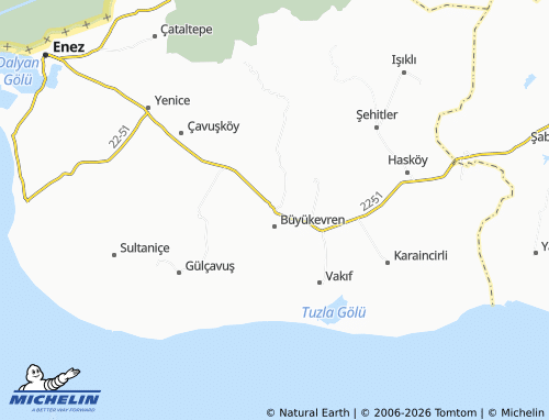 MICHELIN Büyük Evren map - ViaMichelin