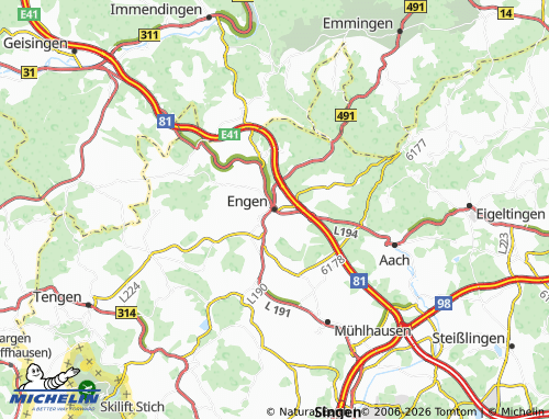 MICHELIN Engen map - ViaMichelin