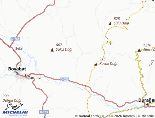 MICHELIN Kayaboğazı map - ViaMichelin