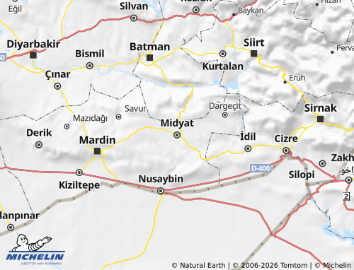 Mappa MICHELIN Midyat - ViaMichelin