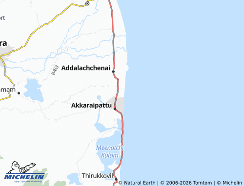 MICHELIN-Landkarte Addalachchenai 04 - ViaMichelin