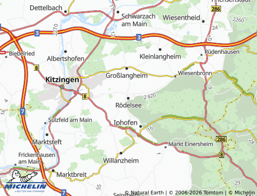 Mappa MICHELIN Rödelsee - ViaMichelin