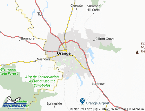 Mapa MICHELIN Orange - ViaMichelin
