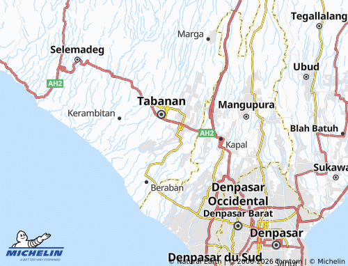 MICHELIN Kediri map - ViaMichelin