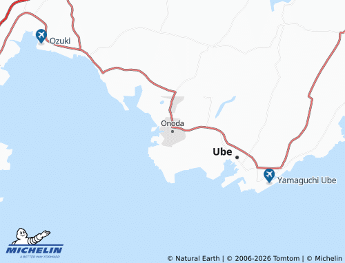 Mapa MICHELIN Onoda - ViaMichelin