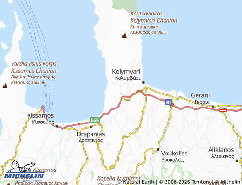 Carte MICHELIN Kamara Kalydonia - ViaMichelin