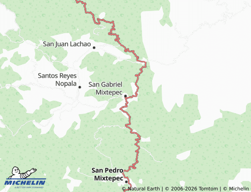 MICHELIN San Gabriel Mixtepec map - ViaMichelin