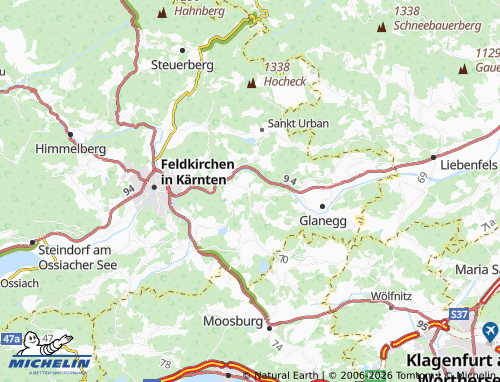 MICHELIN-Landkarte Kallitsch - ViaMichelin