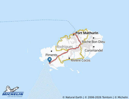 MICHELIN Mangues map - ViaMichelin