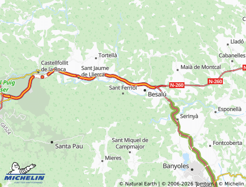 Carte MICHELIN Sant Ferriol - ViaMichelin