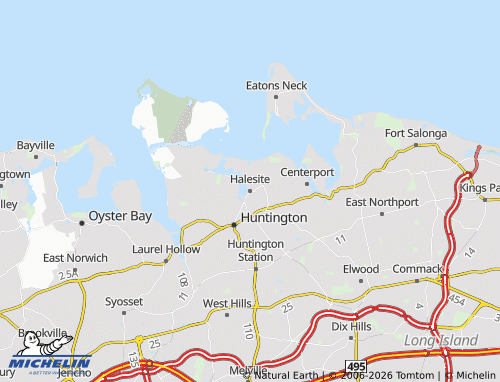 Mapa MICHELIN Halesite - ViaMichelin