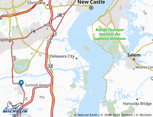 Mappa MICHELIN Delaware City - ViaMichelin
