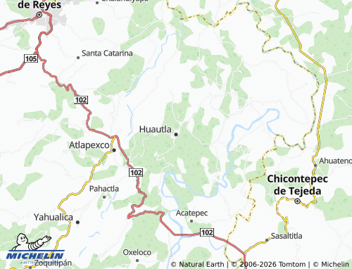 Carte MICHELIN Huautla - ViaMichelin