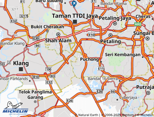 MICHELIN Shah Alam Premier Industrial Park map - ViaMichelin