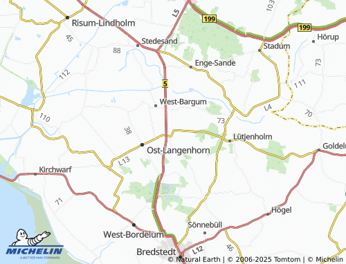MICHELIN Mönkebüll map - ViaMichelin