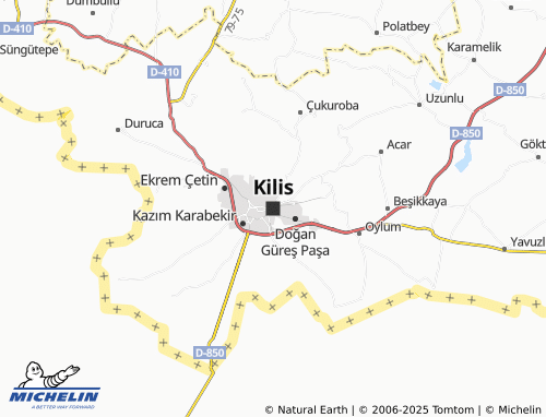 MICHELIN-Landkarte Kilis - ViaMichelin