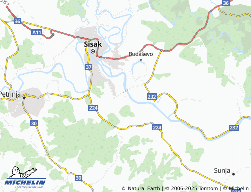 MICHELIN crnac map - ViaMichelin