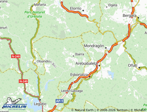 MICHELIN Ibarra map - ViaMichelin