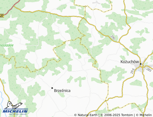 MICHELIN Przylaski map - ViaMichelin
