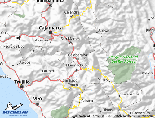Mappa MICHELIN Cajabamba - ViaMichelin