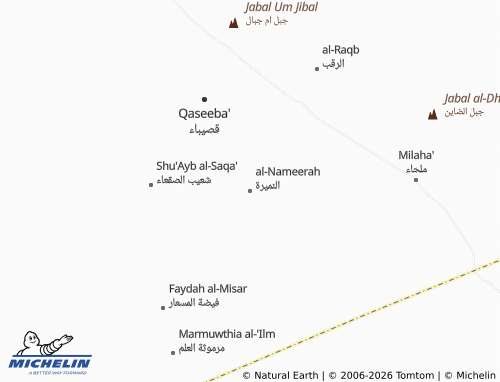 MICHELIN-Landkarte al-Nameerah - ViaMichelin