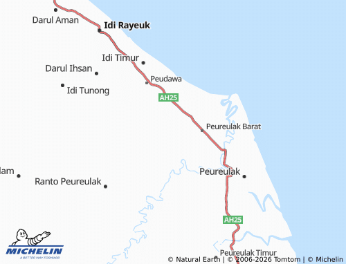 MICHELIN Alue Bu Tunong map - ViaMichelin