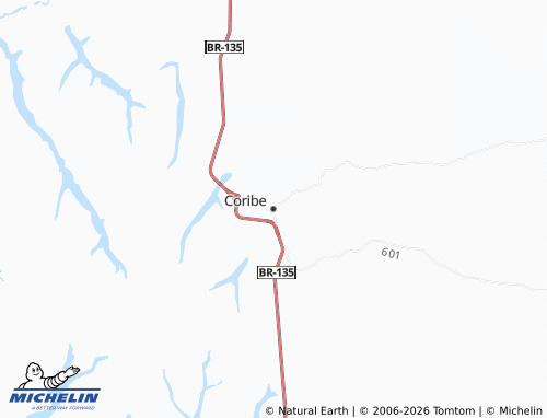 MICHELIN Coribe map - ViaMichelin
