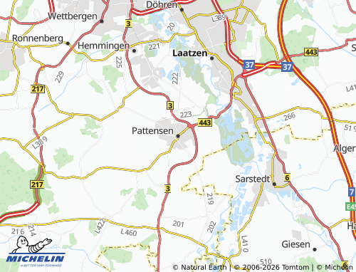 MICHELIN Pattensen map - ViaMichelin