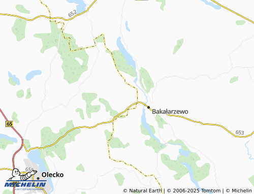 MICHELIN Borawskie map - ViaMichelin