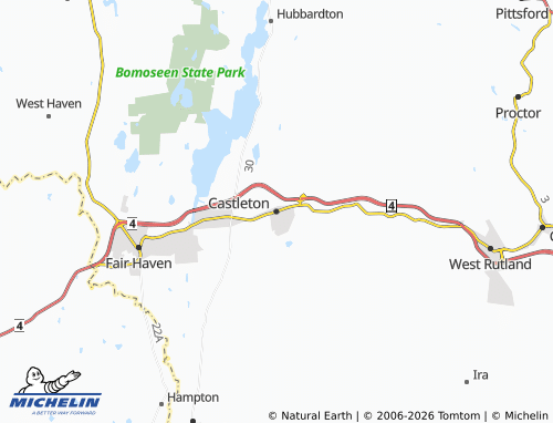 Mappa MICHELIN Castleton - ViaMichelin