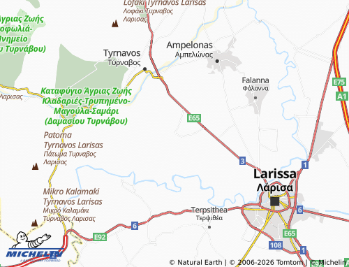 MICHELIN Agia Sofia map - ViaMichelin