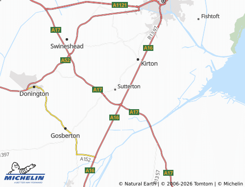 Carte MICHELIN Algarkirk - ViaMichelin