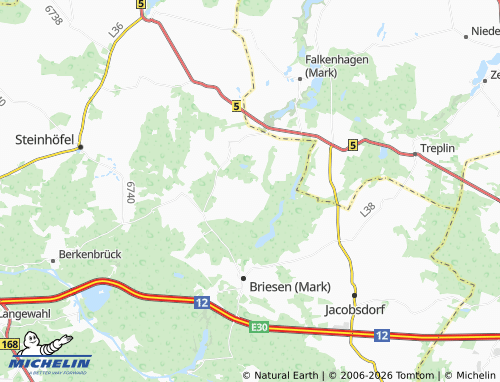 Kaart MICHELIN Alt Madlitz - ViaMichelin