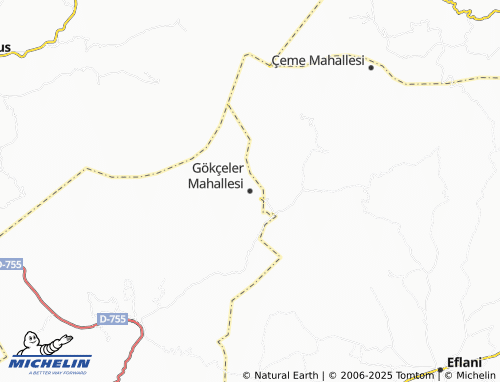 MICHELIN Gökçeler Mahallesi map - ViaMichelin