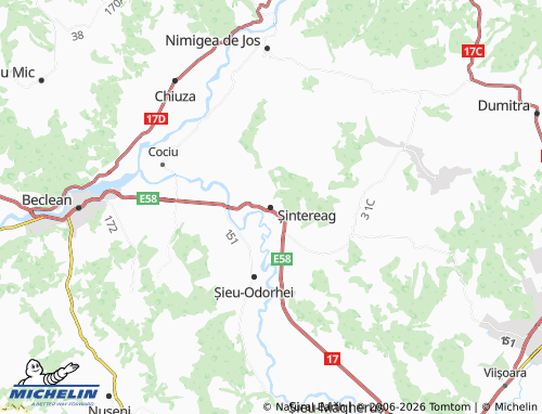 Mappa MICHELIN Șintereag - ViaMichelin