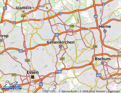 Mappa MICHELIN Gelsenkirchen - ViaMichelin