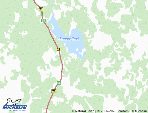 MICHELIN-Landkarte Kangosjärvi - ViaMichelin