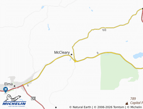 Mappa MICHELIN McCleary - ViaMichelin