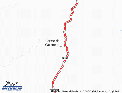 Mapa MICHELIN Carmo da Cachoeira - ViaMichelin