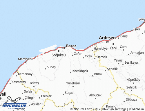 MICHELIN Zafer map - ViaMichelin