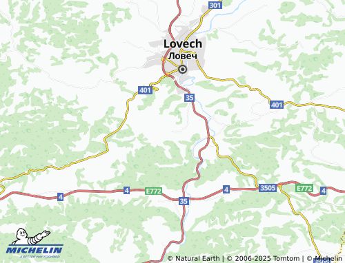 MICHELIN Hlevene map - ViaMichelin