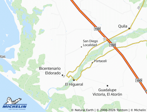 Kaart MICHELIN San Joaquín - ViaMichelin