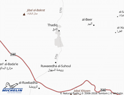 Carte MICHELIN al-Malik Abdiallah - ViaMichelin