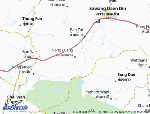 MICHELIN-Landkarte Nong Luang - ViaMichelin